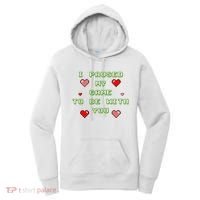 I Paused My Game To Be With You Funny Romantic Women's Hoodie thumb 0
