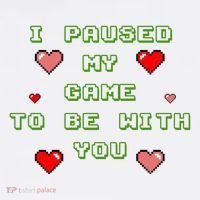 I Paused My Game To Be With You Funny Romantic Ornament thumb 1