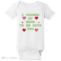 I Paused My Game To Be With You Funny Romantic Baby Bodysuit thumb 0