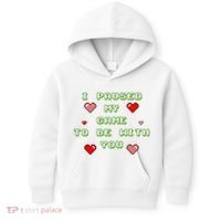 I Paused My Game To Be With You Funny Romantic Kids Hoodie thumb 0