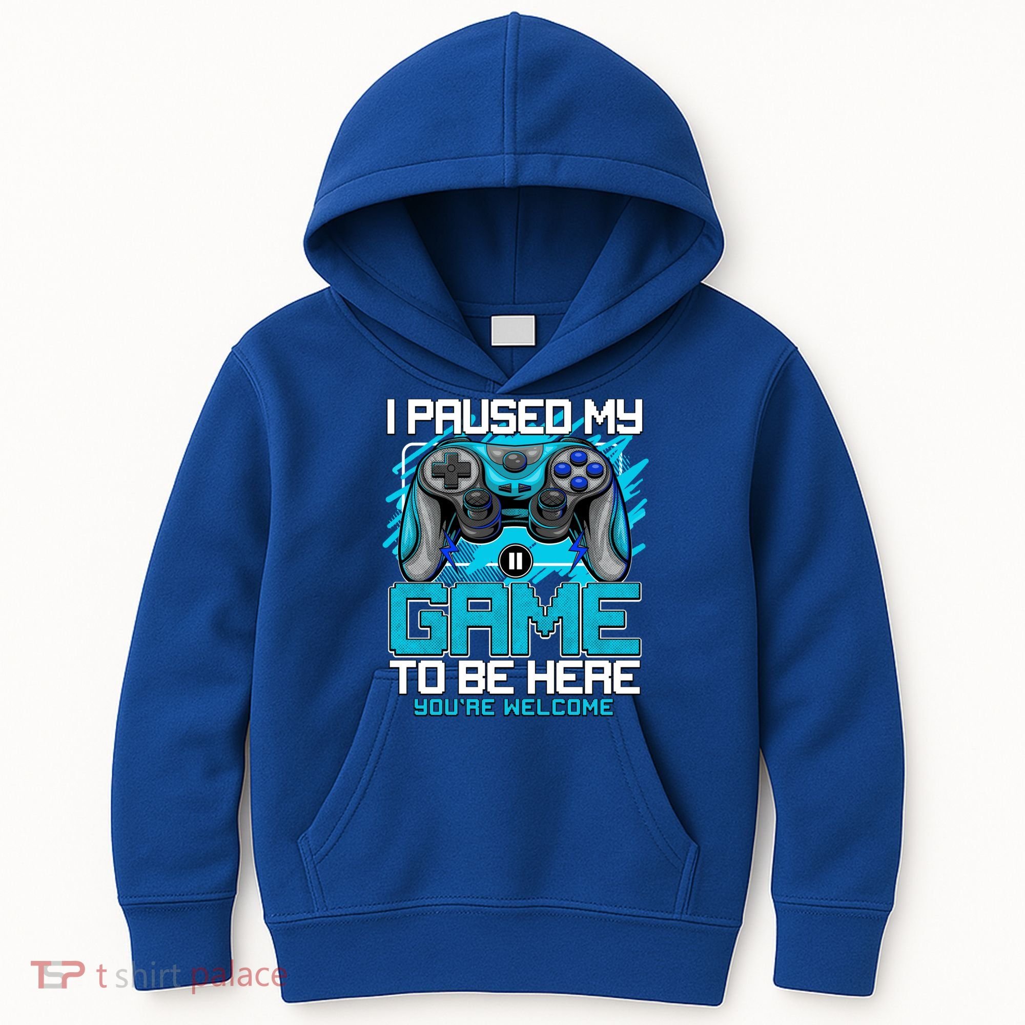 I Paused My Game To Be Here Cool Gift Funny Video Gamer Boys Gift Kids Hoodie