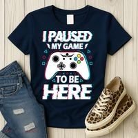 I Paused My Game To Be Here Funny Gamer Gaming Women's T-Shirt thumb 3