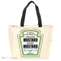 I Put Mustard On My Mustard Halloween Couple Team Tote Bag thumb 0