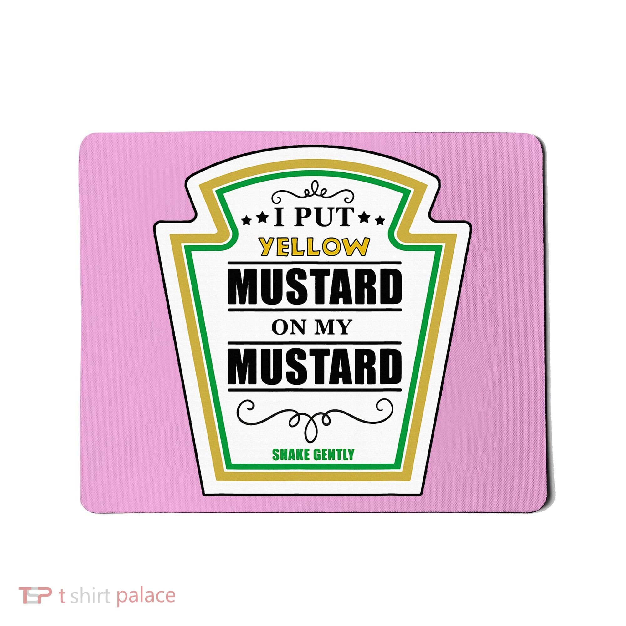 I Put Mustard On My Mustard Halloween Couple Team Mousepad