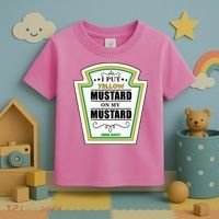 I Put Mustard On My Mustard Halloween Couple Team Toddler T-Shirt thumb 3