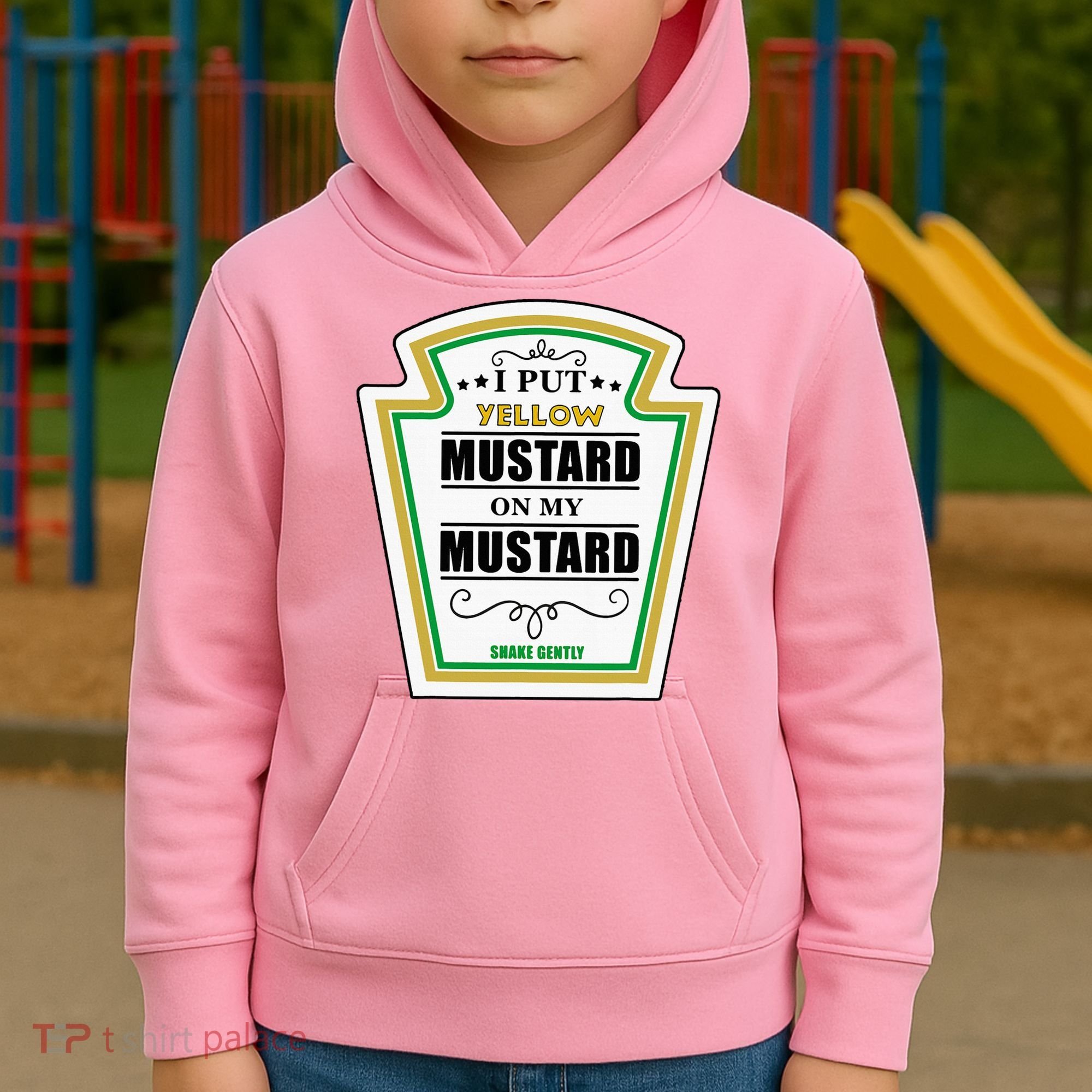 I Put Mustard On My Mustard Halloween Couple Team Kids Hoodie