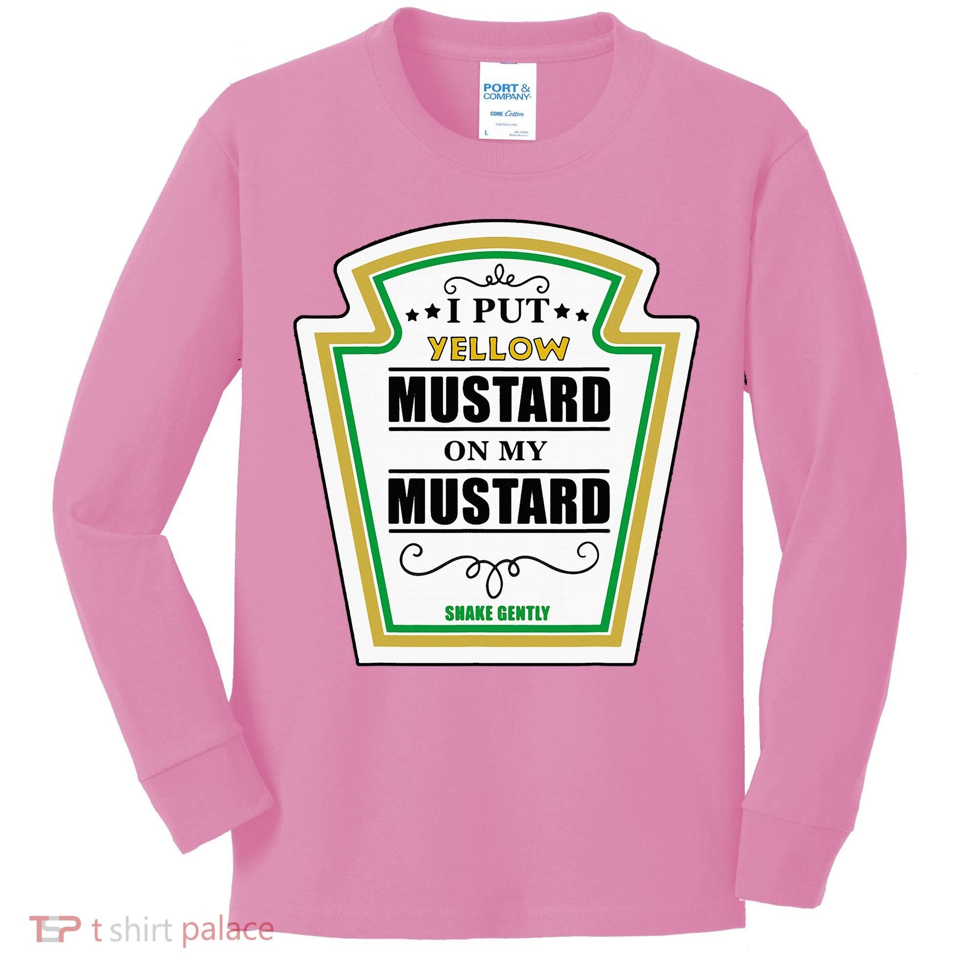 I Put Mustard On My Mustard Halloween Couple Team Kids Long Sleeve Shirt