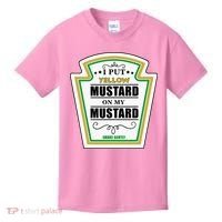 I Put Mustard On My Mustard Halloween Couple Team Kids T-Shirt thumb 0