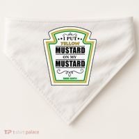 I Put Mustard On My Mustard Halloween Couple Team USA-Made Doggie Bandana thumb 0