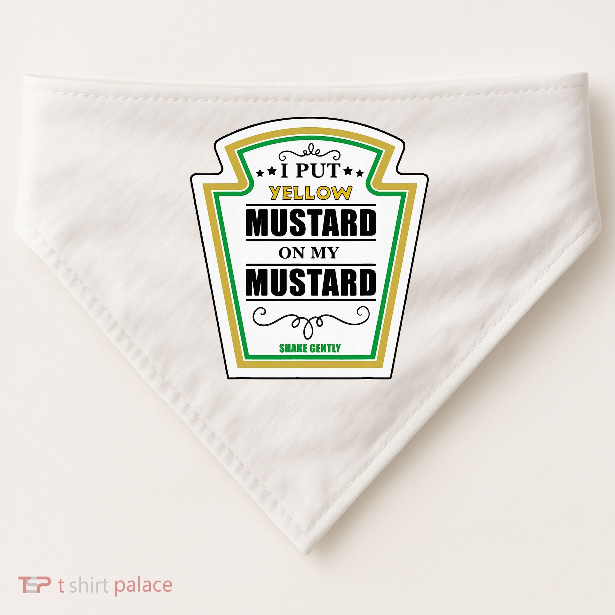 I Put Mustard On My Mustard Halloween Couple Team USA-Made Doggie Bandana