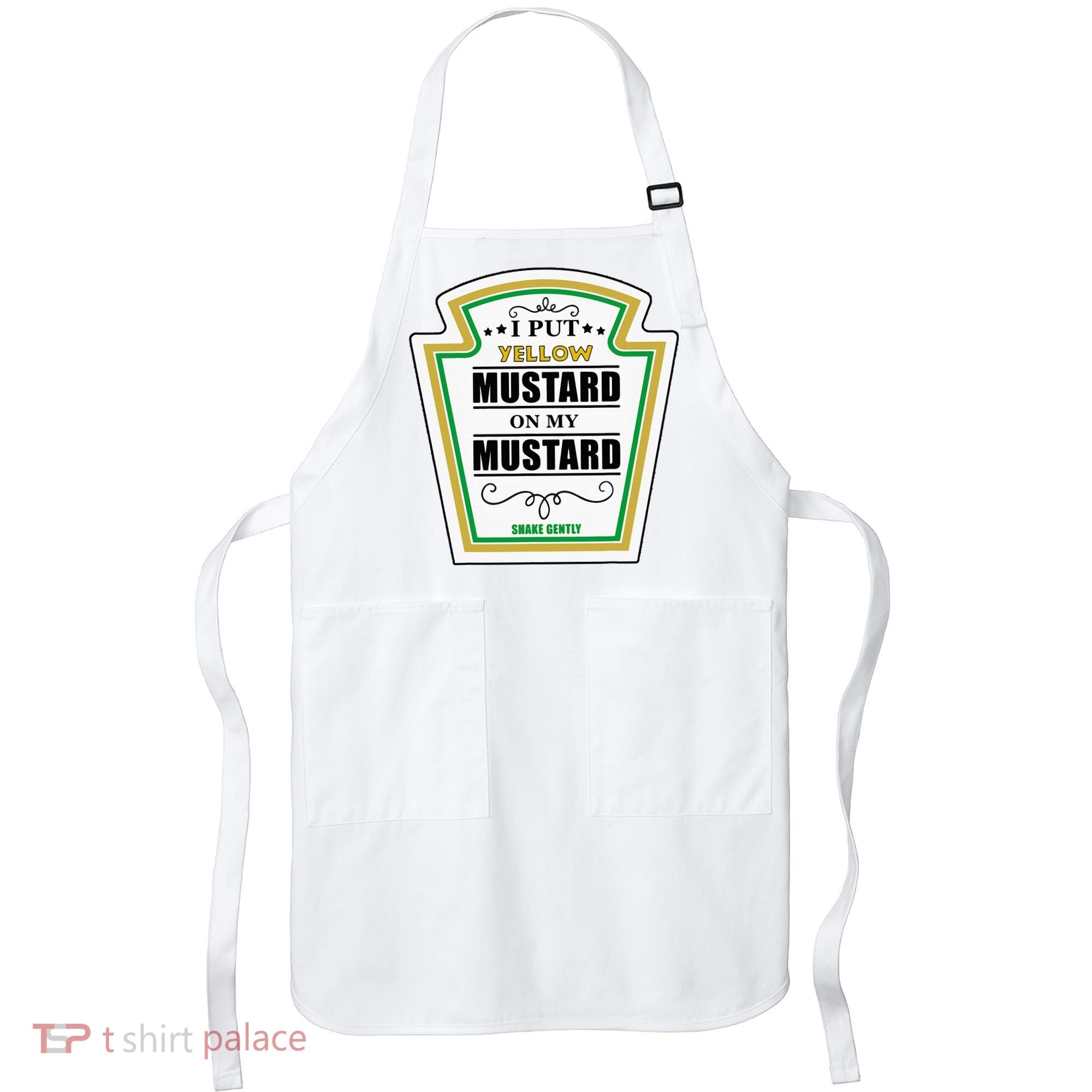 I Put Mustard On My Mustard Halloween Couple Team Apron