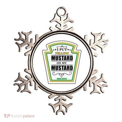 I Put Mustard On My Mustard Halloween Couple Team Ornament