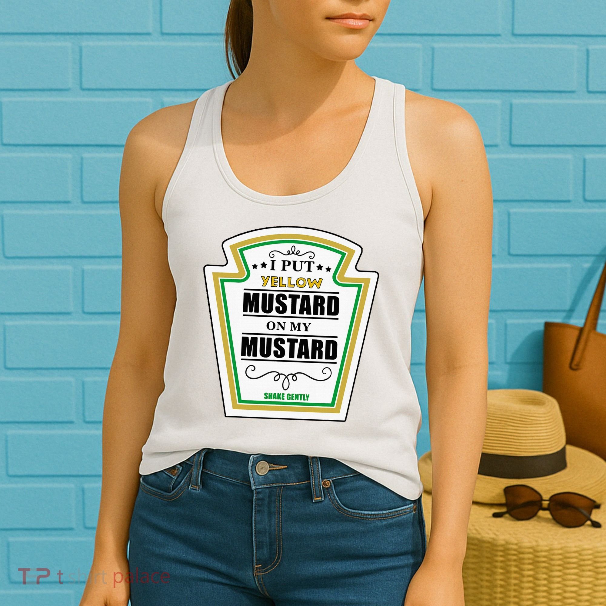 I Put Mustard On My Mustard Halloween Couple Team Women's Tank Top