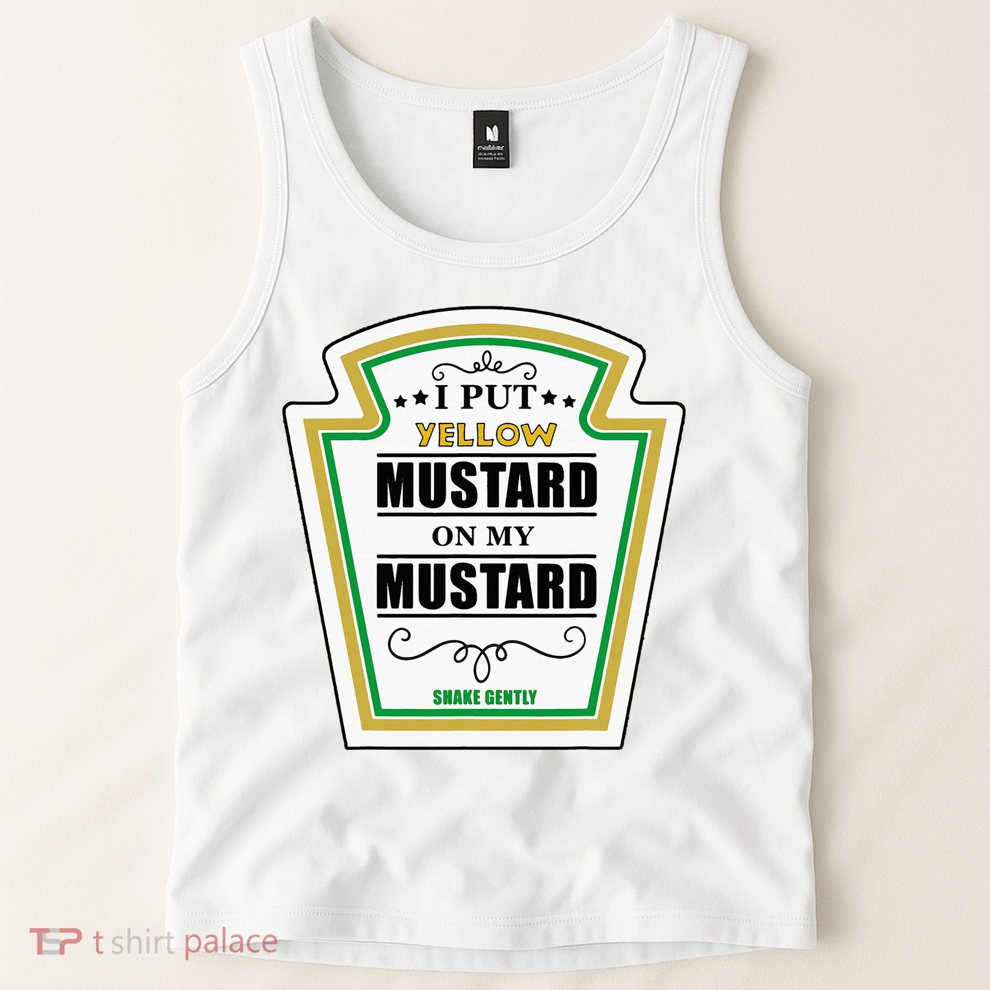 I Put Mustard On My Mustard Halloween Couple Team Tank Top