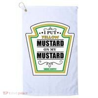 I Put Mustard On My Mustard Halloween Couple Team Golf Towel thumb 0