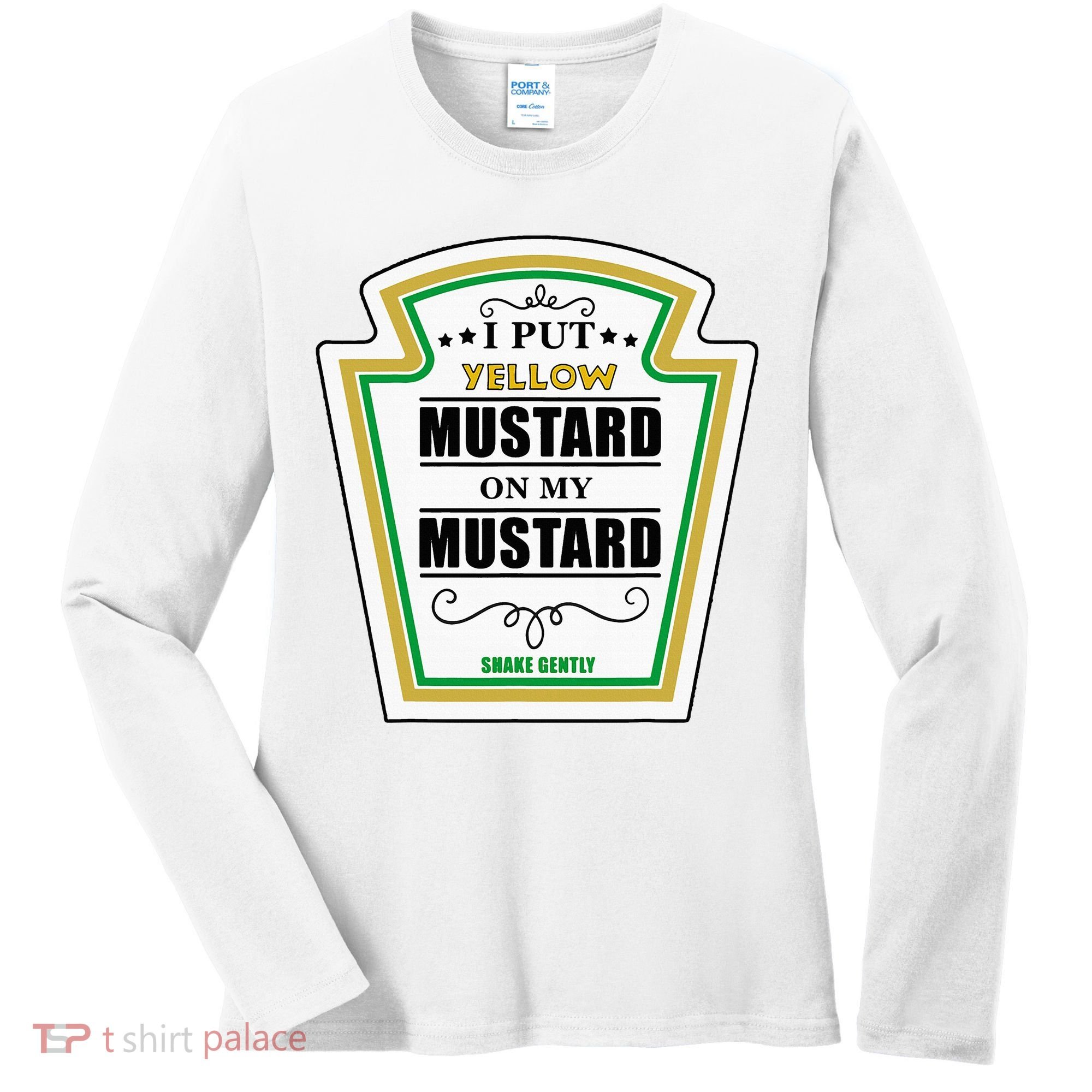I Put Mustard On My Mustard Halloween Couple Team Women's Long Sleeve Shirt