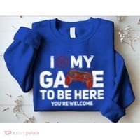 I Paused My Game To Be Here YouRe Welcome Gaming Gamer Gift Sweatshirt thumb 2