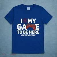 I Paused My Game To Be Here YouRe Welcome Gaming Gamer Gift T-Shirt thumb 5