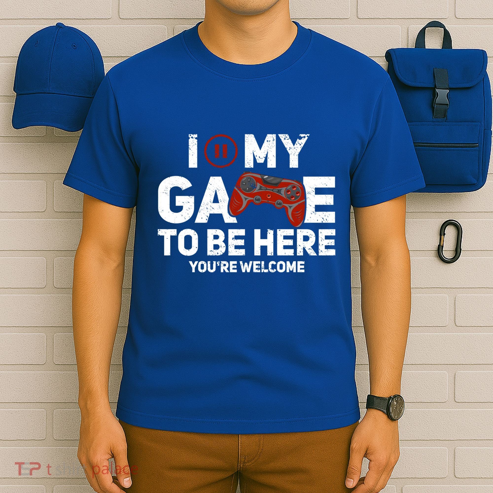I Paused My Game To Be Here YouRe Welcome Gaming Gamer Gift T-Shirt