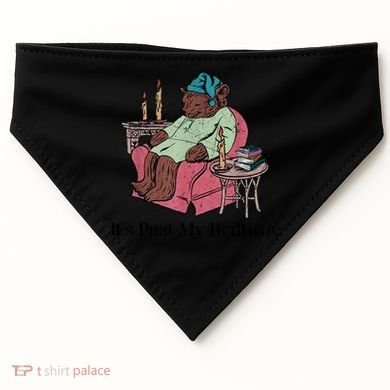 ItS Past My Bedtime Funny Bear Sleeping USA-Made Doggie Bandana