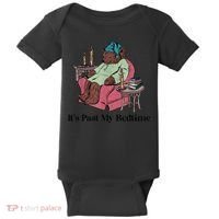 ItS Past My Bedtime Funny Bear Sleeping Baby Bodysuit thumb 0