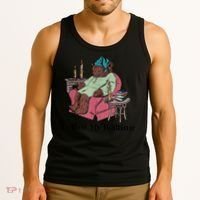 ItS Past My Bedtime Funny Bear Sleeping Tank Top thumb 3