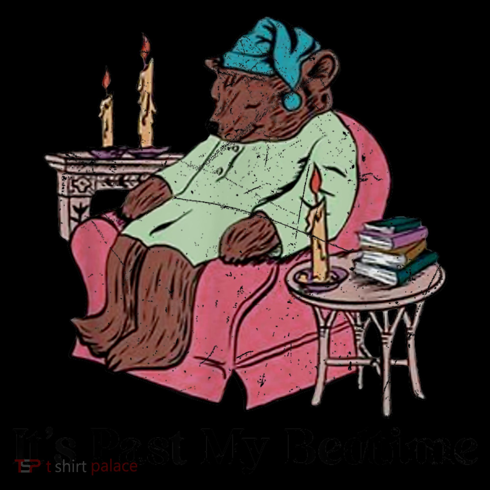 ItS Past My Bedtime Funny Bear Sleeping Tank Top