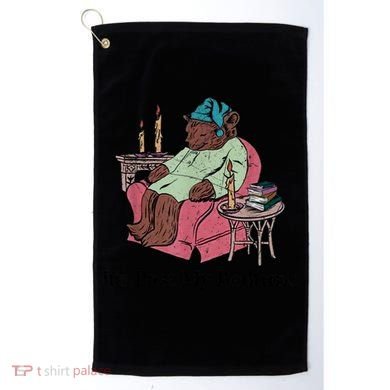 ItS Past My Bedtime Funny Bear Sleeping Golf Towel