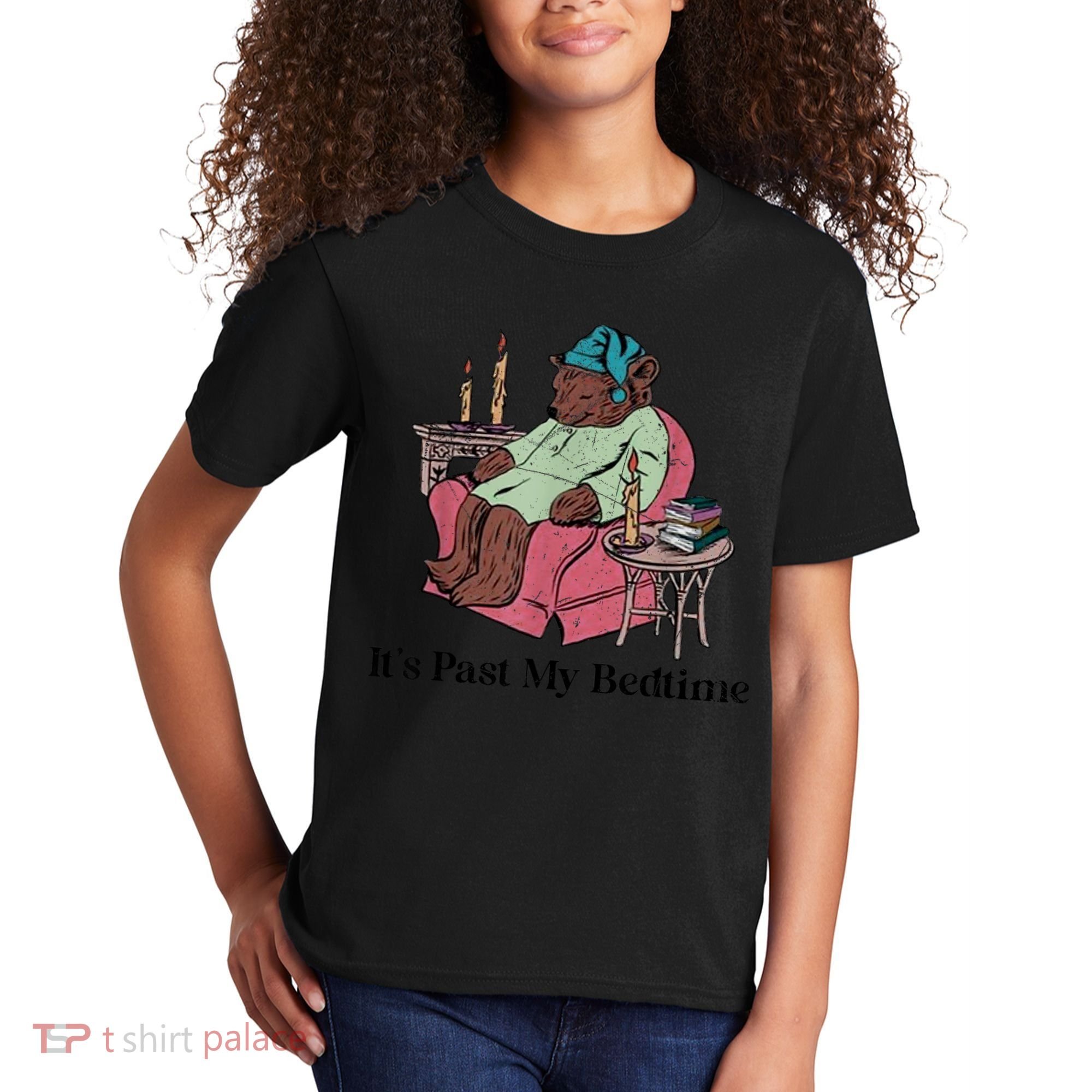 ItS Past My Bedtime Funny Bear Sleeping Kids T-Shirt