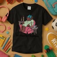 ItS Past My Bedtime Funny Bear Sleeping Kids T-Shirt thumb 3