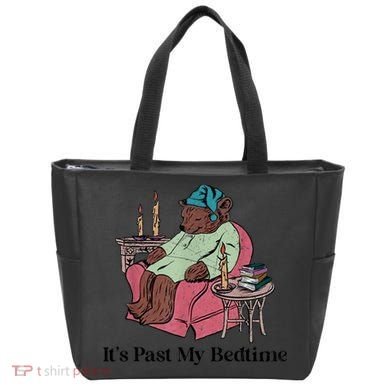 ItS Past My Bedtime Funny Bear Sleeping Tote Bag