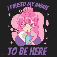 I Paused My Anime To Be Here Women's Sweatshirt thumb 2