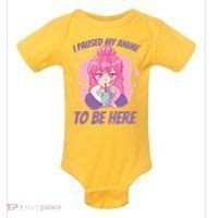 I Paused My Anime To Be Here Baby Bodysuit thumb 0