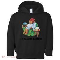 ItS Past My Bedtime Funny Bear Lover Gifts Toddler Hoodie thumb 0