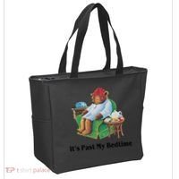 ItS Past My Bedtime Funny Bear Lover Gifts Tote Bag thumb 2