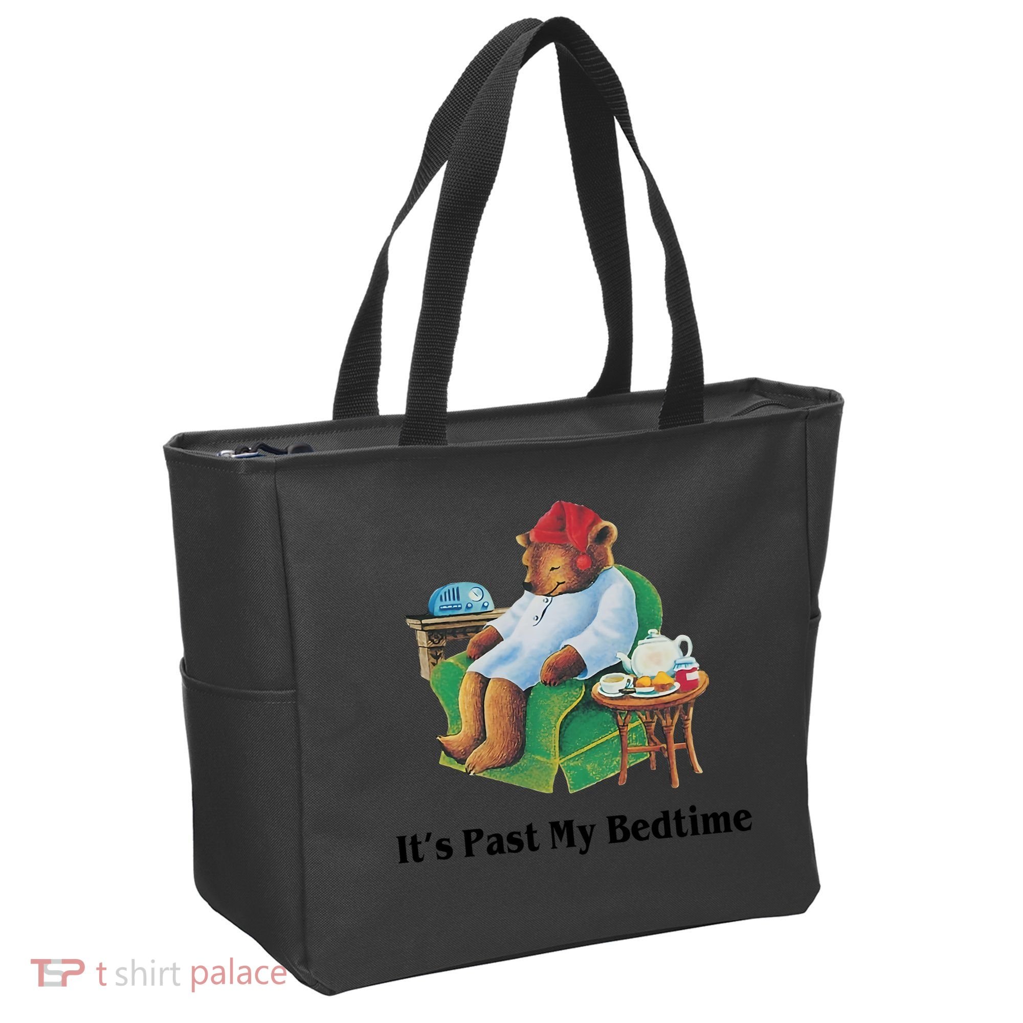 ItS Past My Bedtime Funny Bear Lover Gifts Tote Bag