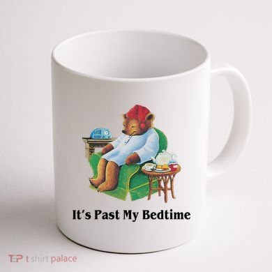 ItS Past My Bedtime Funny Bear Lover Gifts Coffee Mug back