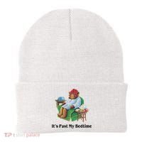 ItS Past My Bedtime Funny Bear Lover Gifts Beanie thumb 0