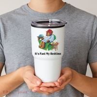 ItS Past My Bedtime Funny Bear Lover Gifts Tumbler thumb 2