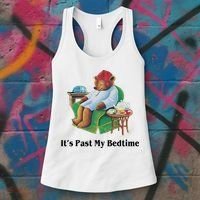 ItS Past My Bedtime Funny Bear Lover Gifts Women's Tank Top thumb 3