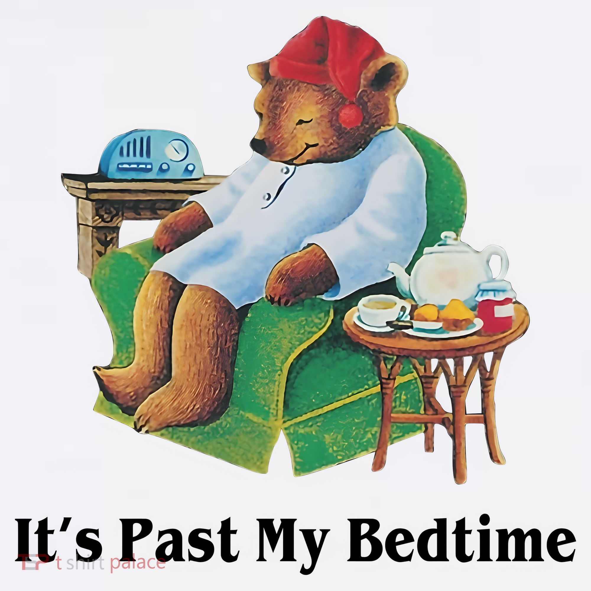 ItS Past My Bedtime Funny Bear Lover Gifts Women's Tank Top