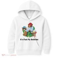 ItS Past My Bedtime Funny Bear Lover Gifts Kids Hoodie thumb 0