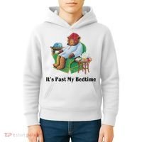 ItS Past My Bedtime Funny Bear Lover Gifts Kids Hoodie thumb 4