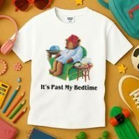 ItS Past My Bedtime Funny Bear Lover Gifts Kids T-Shirt thumb 3