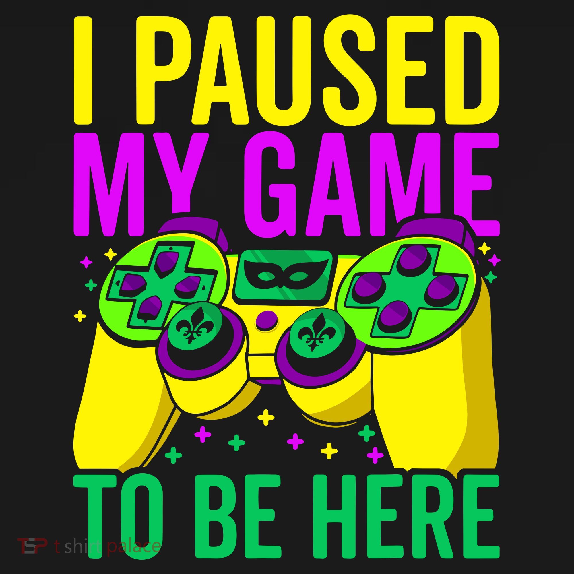I Paused My Game To Be Here Video Game Beads Mardi Gras Backpack