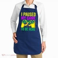 I Paused My Game To Be Here Video Game Beads Mardi Gras Apron thumb 2