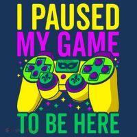 I Paused My Game To Be Here Video Game Beads Mardi Gras Mousepad thumb 1