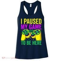 I Paused My Game To Be Here Video Game Beads Mardi Gras Women's Tank Top thumb 0