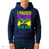 I Paused My Game To Be Here Video Game Beads Mardi Gras Kids Hoodie thumb 4