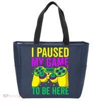 I Paused My Game To Be Here Video Game Beads Mardi Gras Tote Bag thumb 0